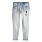 Girls 7-16 Mudd&reg; Girlfriend Denim Jeans, Size: 16, Light Blue