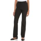 Petite Gloria Vanderbilt Charlene Comfort Waist Houndstooth Dress Pants, Women's, Size: 4p-short, Black
