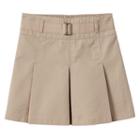 Girls 4-16 Chaps School Uniform Pleated Skort, Girl's, Size: 4, Med Beige
