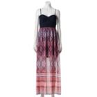 Juniors' Trixxi Lace Chiffon Maxi Dress, Girl's, Size: Medium, Blue (navy)