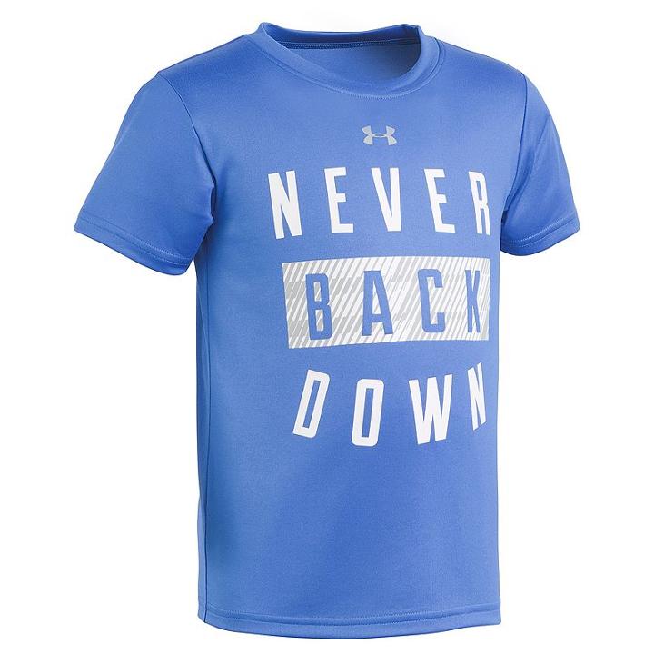 Boys 4-7 Under Armour Never Back Down Tee, Boy's, Size: 4, Blue (navy)