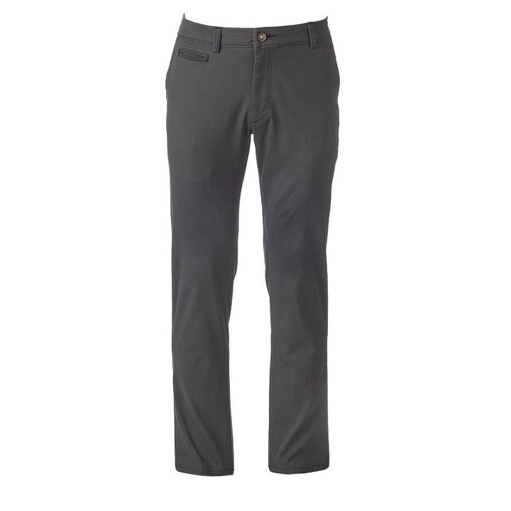 Men's Lee Slim-fit Stretch Chino Pants, Size: 36x30, Dark Grey