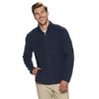 Big & Tall Croft & Barrow&reg; Classic-fit Extra-soft Arctic Fleece Full-zip Pullover, Men's, Size: L Tall, Dark Blue