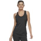 Tek Gear, Women's &reg; Banded Bottom Racerback Tank, Size: Medium, Black