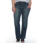 Plus Size Apt. 9&reg; Embellished Bootcut Jeans, Women's, Size: 18w Short, Med Blue