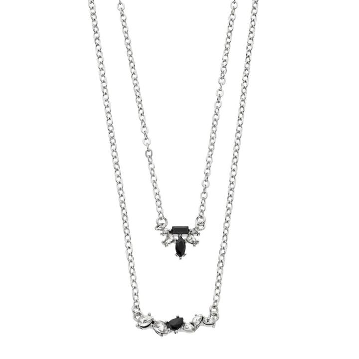 Lc Lauren Conrad Stone Cluster Bar Double Strand Necklace, Women's, Oxford