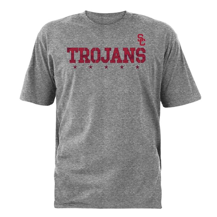 Men's Usc Trojans Trooper Tee, Size: Large, Grey