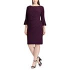 Plus Size Chaps Jersey Bell-sleeve Sheath Dress, Women's, Size: 18 W, Red