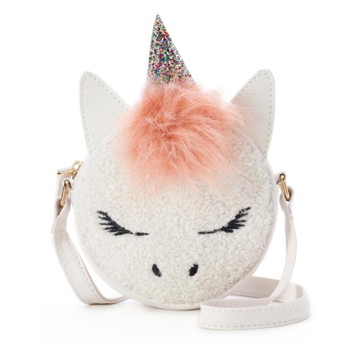 Unicorn Animal House Mini Canteen Crossbody Bag, Women's, White