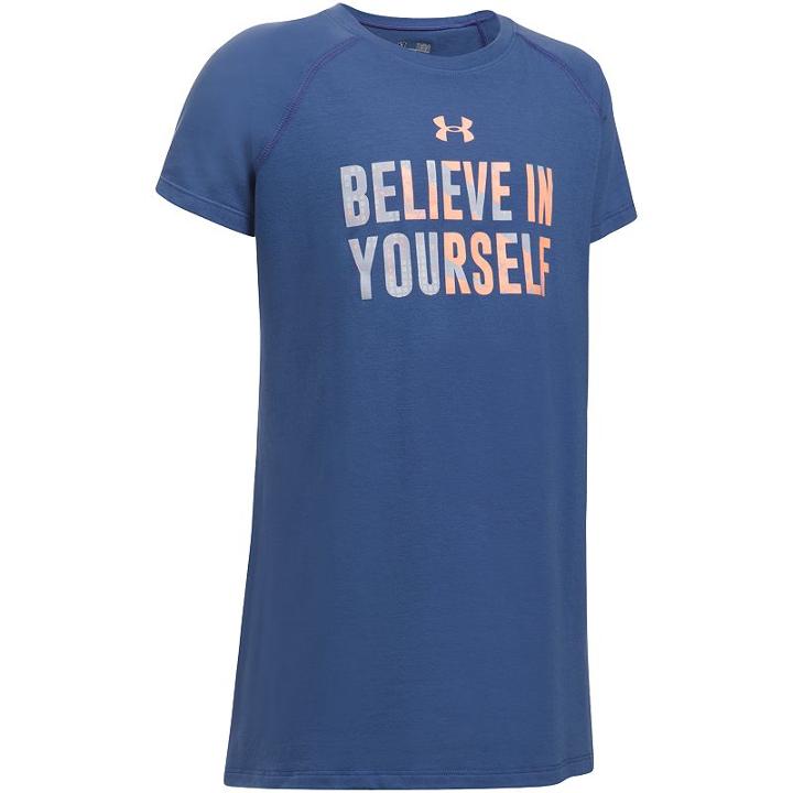 Girls 7-16 Under Armour Believe In Yourself Short Sleeve Tee, Girl's, Size: Large, White Oth