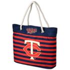 Forever Collectibles Minnesota Twins Striped Tote Bag, Adult Unisex, Multicolor