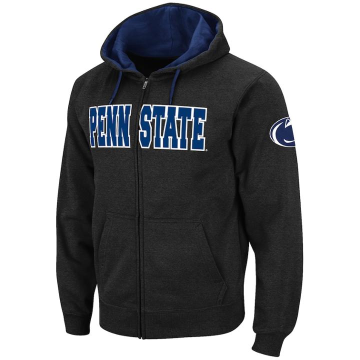 Men's Penn State Nittany Lions Full-zip Fleece Hoodie, Size: Xl, Grey