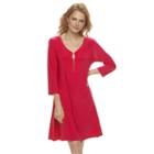 Women's Nina Leonard Solid Swing Dress, Size: Medium, Ovrfl Oth