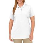 Plus Size Dickies Solid Pique Polo, Women's, Size: 3xl, White