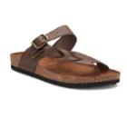 Sonoma Goods For Life&trade; Maurine Women's Leather Sandals, Size: Medium (9.5), Brown