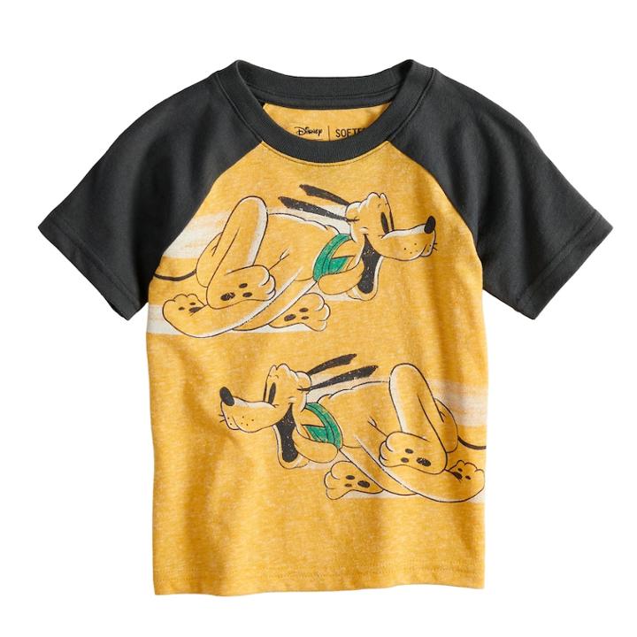 Disney's Pluto Baby Boy Raglan Graphic Tee By Jumping Beans&reg;, Size: 18 Months, Gold