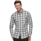 Men's Marc Anthony Slim-fit Natural Stretch Button-down Shirt, Size: Medium, Black