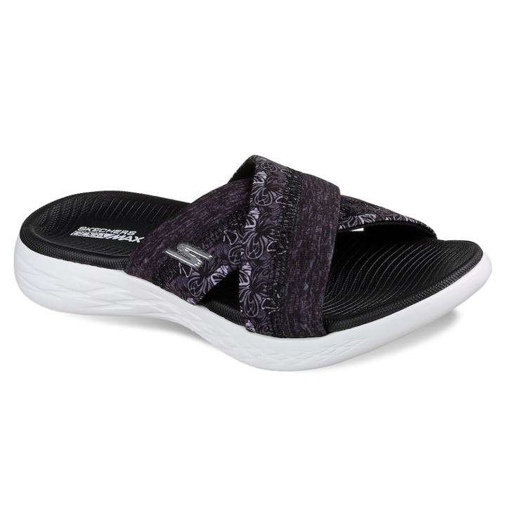 Skechers On The Go 600 Monarch Women's Sandals, Size: 9, Grey (charcoal)
