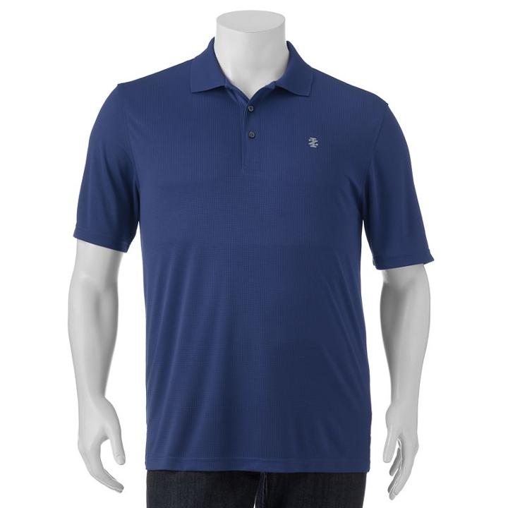 Big & Tall Izod Champion Classic-fit Grid Performance Golf Polo, Men's, Size: 3xl Tall, Med Blue