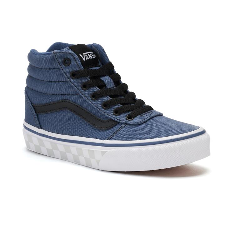 Vans Ward Hi Kids' High-top Sneakers, Kids Unisex, Size: 6, Med Blue