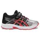Asics Gel-contend 4 Preschool Boys' Running Shoes, Size: 3, Silver
