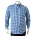 Big & Tall Croft & Barrow&reg; True Comfort Classic-fit Stretch Button-down Shirt, Men's, Size: L Tall, Blue (navy)