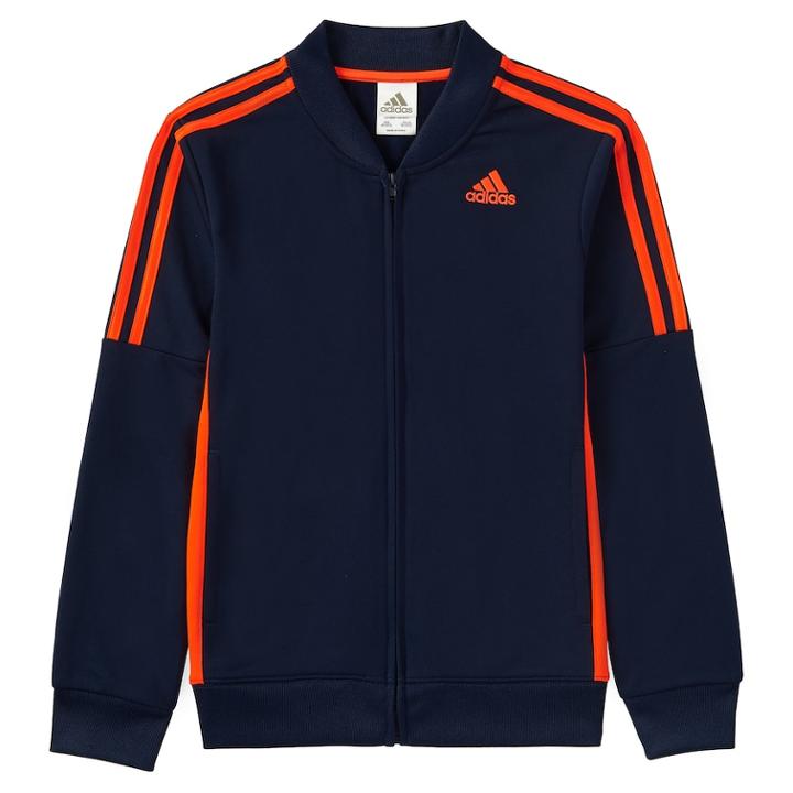 Boys 4-7x Adidas Linear Navy Track Jacket, Size: 7x, Blue