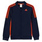 Boys 4-7x Adidas Linear Navy Track Jacket, Size: 7x, Blue