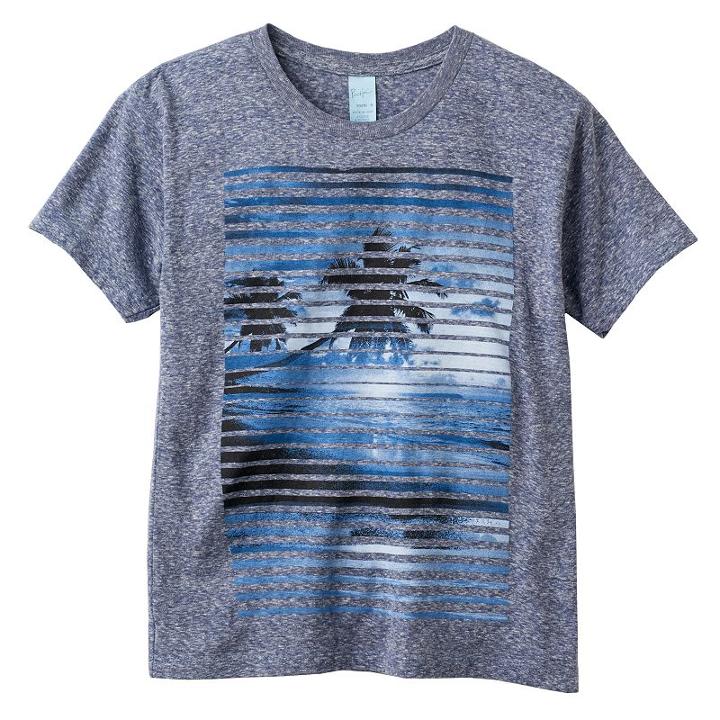 Boys 8-20 Beach Lines Tee, Boy's, Size: Xl, Dark Blue