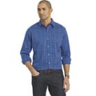 Big & Tall Van Heusen Traveler Stretch Classic-fit No-iron Button-down Shirt, Men's, Size: Xl Tall, Blue Other