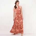 Women's Lc Lauren Conrad Print Halter Maxi Dress, Size: Xs, Lt Purple