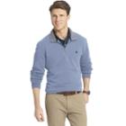 Men's Izod Advantage Classic-fit Soft-touch Quarter-zip Pullover Sweater, Size: Large, Blue (navy)