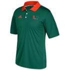 Men's Adidas Miami Hurricanes Coaches Polo, Size: Xl, Green