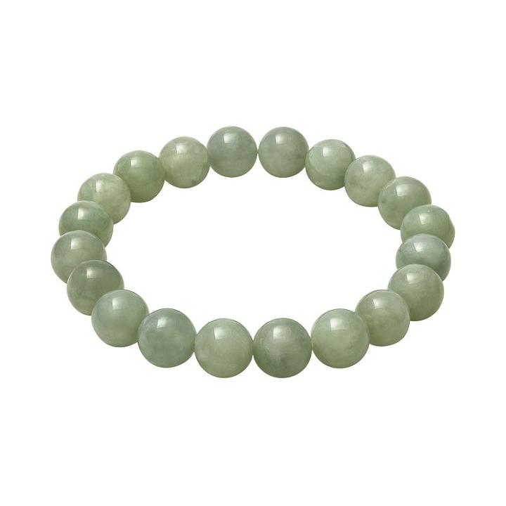 Jade Stretch Bracelet, Women's, Size: 7, Green