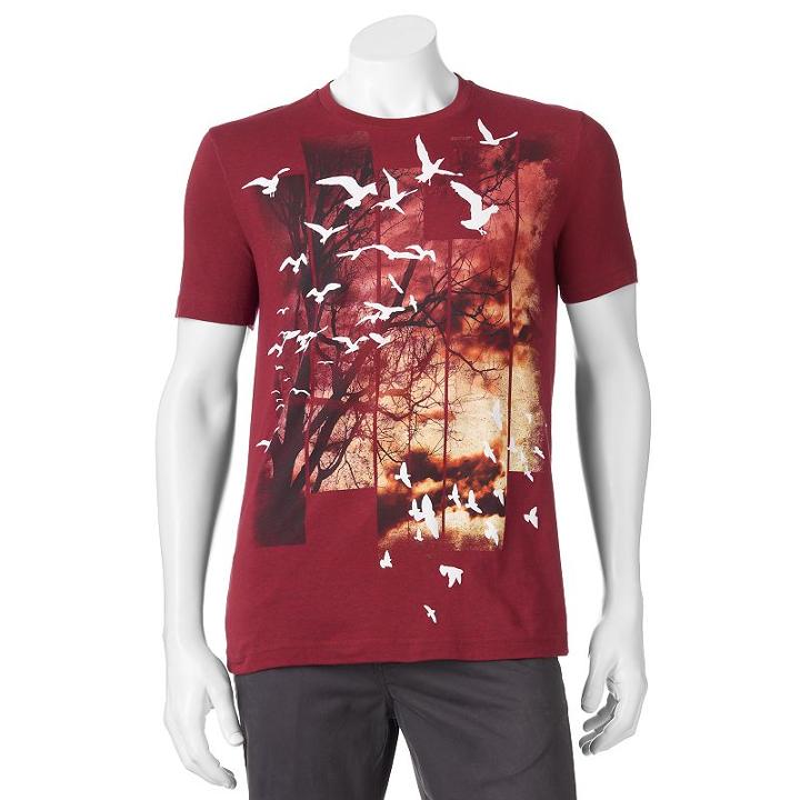 Men's Apt. 9&reg; Night Mist Tee, Size: Medium, Red Other