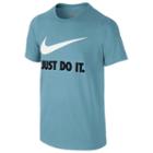Boys 8-20 Nike Just Do It Swoosh Graphic Tee, Size: Medium, Turquoise/blue (turq/aqua)