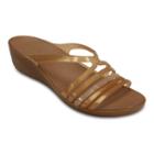Crocs Isabella Women's Mini Wedge Sandals, Size: 10, Gold
