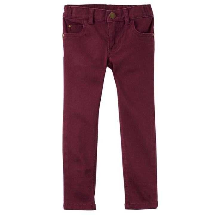 Girls 4-8 Carter's Maroon Woven Jeggings, Size: 6x, Red Other