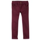 Girls 4-8 Carter's Maroon Woven Jeggings, Size: 6x, Red Other