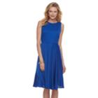Women's Dana Buchman Sleeveless Paneled Circle Cut Dress, Size: 16, Med Blue