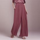 Lc Lauren Conrad Dress Up Shop Collection Pleated Palazzo Pants - Women's, Size: 8, Med Red