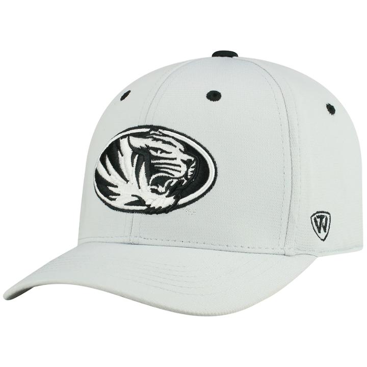 Adult Top Of The World Missouri Tigers High Power Cap, Men's, Light Grey