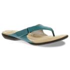 Soft Style By Hush Puppies Ezzo Women's Wide-width Thong Sandals, Size: 6.5 Wide, Turquoise/blue (turq/aqua)