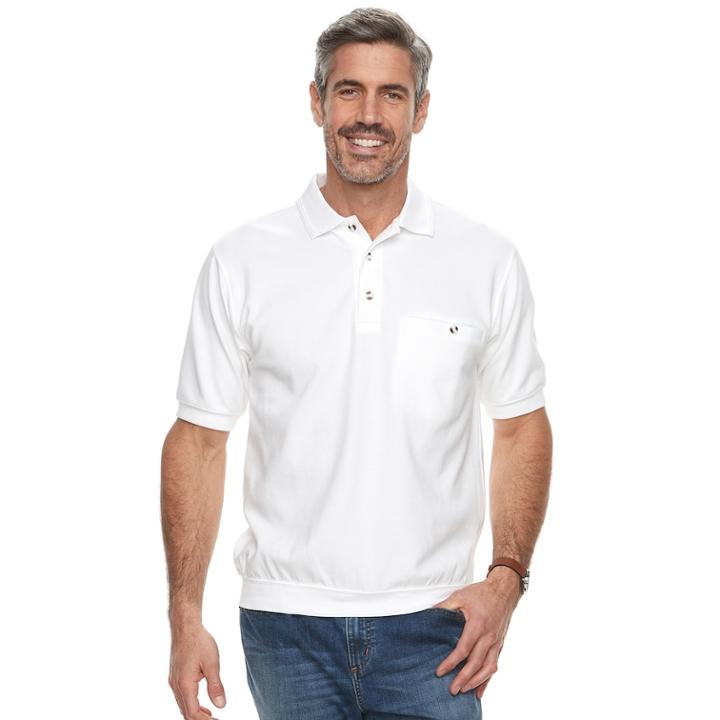 Men's Safe Harbor Banded-bottom Polo, Size: Xxl, White