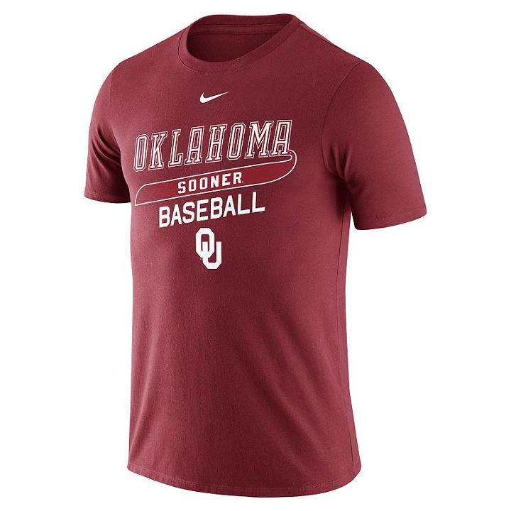 Men's Nike Oklahoma Sooners Baseball Tee, Size: Large, Ovrfl Oth