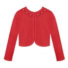 Girls 7-16 American Princess Floral Open-front Shrug, Size: Small, Red