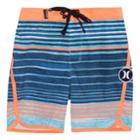 Toddler Boy Hurley Peter Striped Board Shorts, Size: 2t, Light Blue