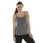 Juniors' Plus Size So&reg; Satin-trim Tank Top, Girl's, Size: 1xl, Dark Grey