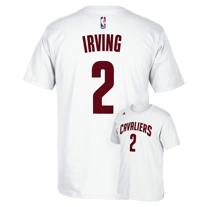 Men's Adidas Cleveland Cavaliers Kyrie Irving Player Tee, Size: Small, White