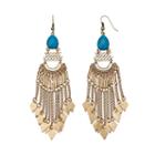 Gs By Gemma Simone Sun Salutation Collection Fringe Drop Earrings, Girl's, Blue